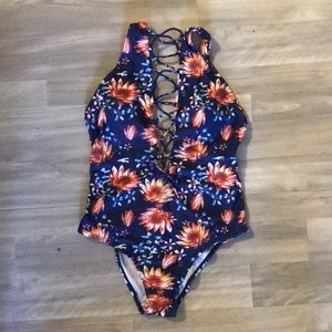 One piece bathing suit